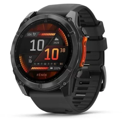 Garmin Fenix 8 AMOLED 51mm Reloj Smartwatch Gris con Correa de Silicona Negra